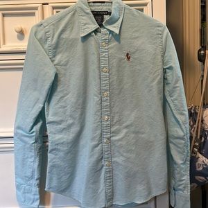 Coastal blue ralph Lauren button down